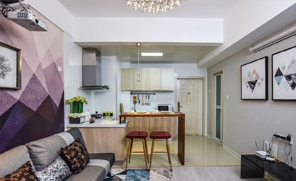 轻奢风单身公寓装修