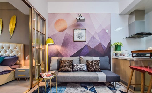 轻奢风单身公寓装修