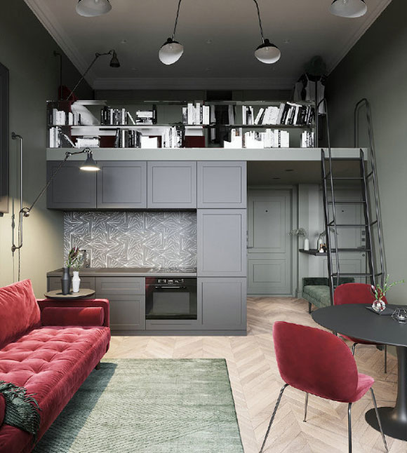 北欧风loft公寓装修