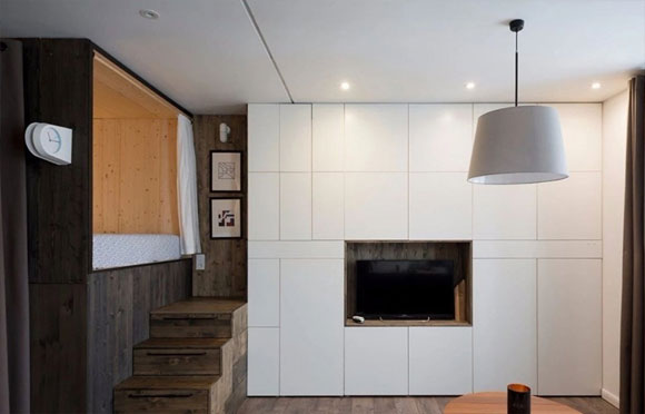 北欧简约风单身公寓装修