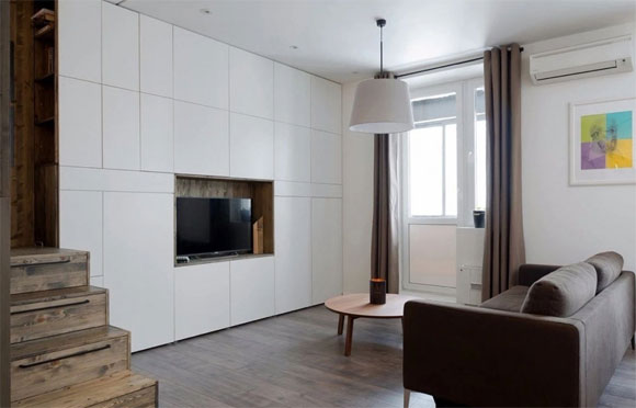 北欧简约风单身公寓装修