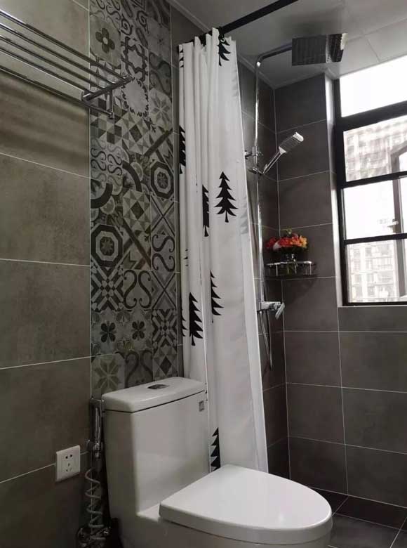 卫生间挂浴帘,卫生间干湿分离