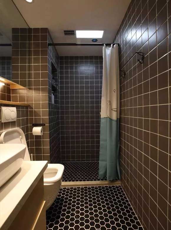 卫生间挂浴帘,卫生间干湿分离