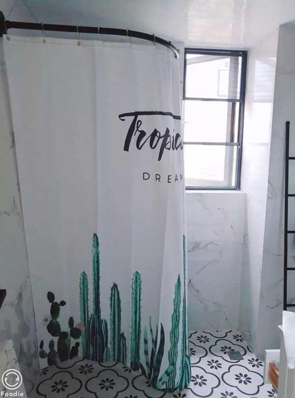 卫生间挂浴帘,卫生间干湿分离