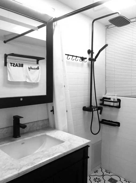 卫生间挂浴帘,卫生间干湿分离