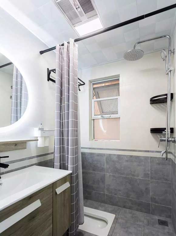 卫生间挂浴帘,卫生间干湿分离