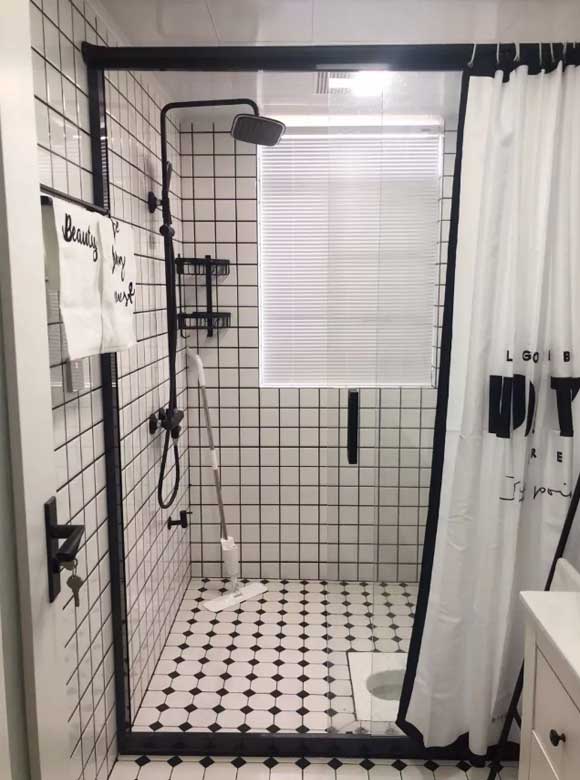 卫生间挂浴帘,卫生间干湿分离