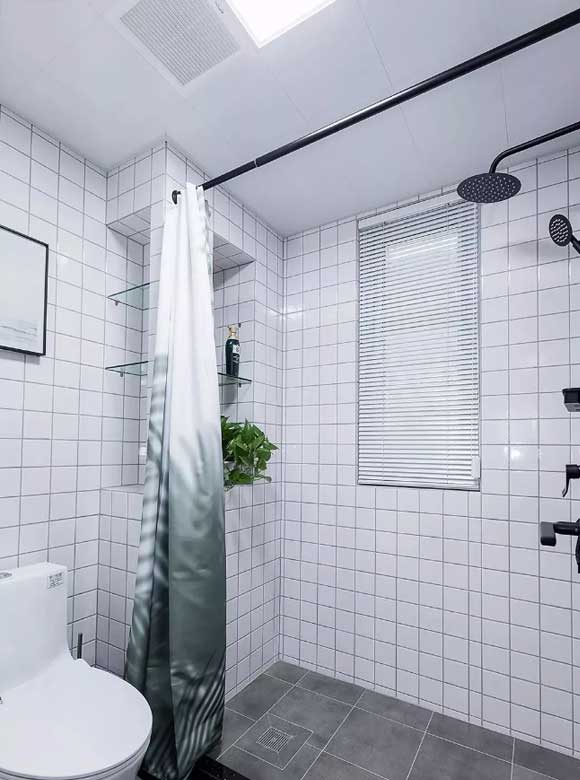 卫生间挂浴帘,卫生间干湿分离