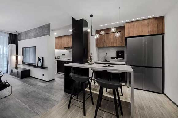 厨房餐厅一体装修