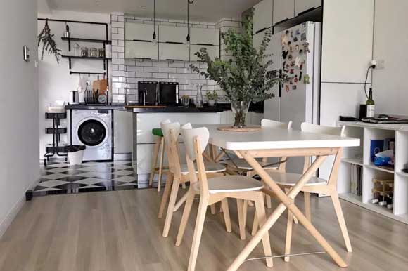 餐厅厨房一体装修案例