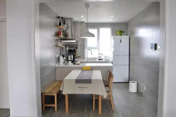 餐厅厨房一体装修案例