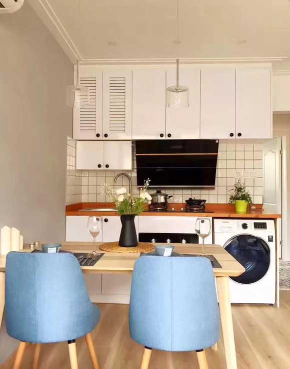 餐厅厨房一体装修案例