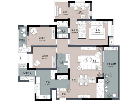 北欧风大户型装修