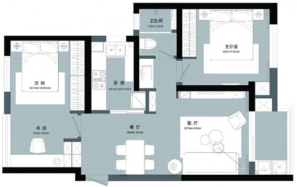 北欧风两房装修