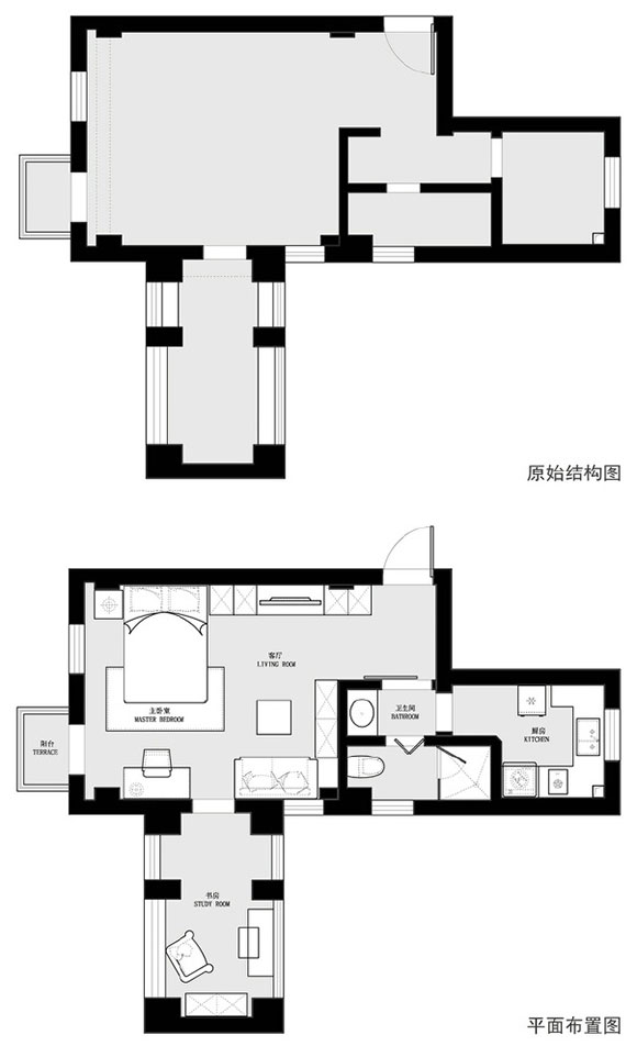 美式风格公寓装修