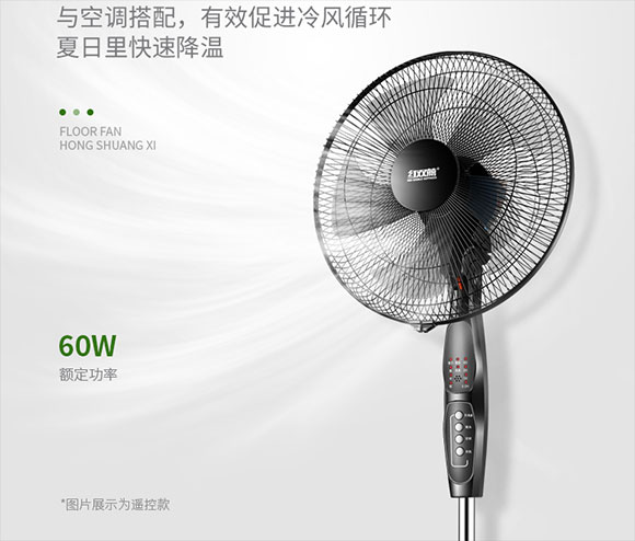 五叶遥控落地扇