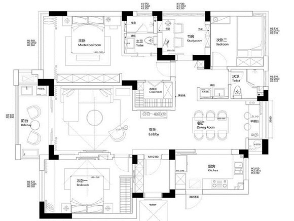 文艺复古北欧风大户型装修