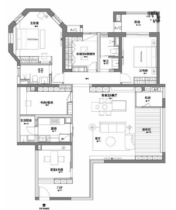 高级灰大户型装修