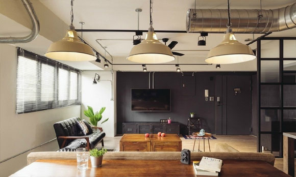 复古工业风loft装修