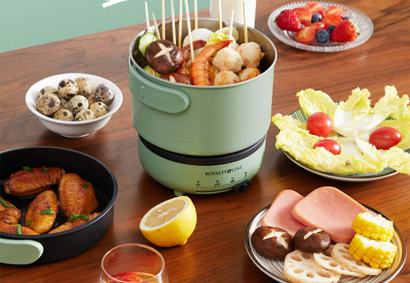 可折叠锅电煮锅,便携式电煮锅