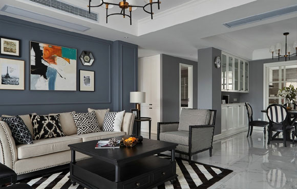 美式风格大三房装修