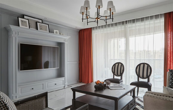 美式风格大三房装修