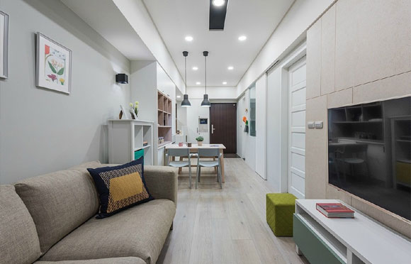 现代风格两房装修设计