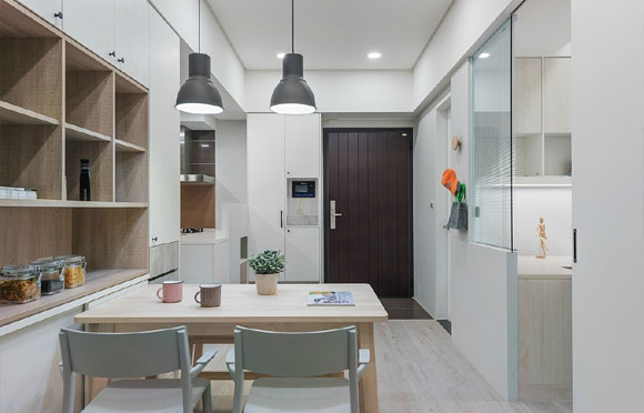 现代风格两房装修设计