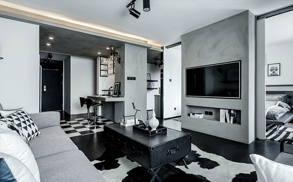 工业风单身公寓装修