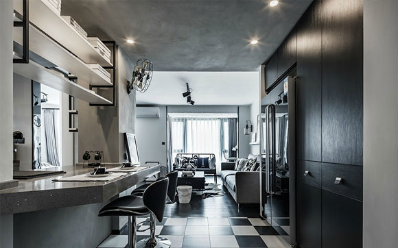 工业风单身公寓装修