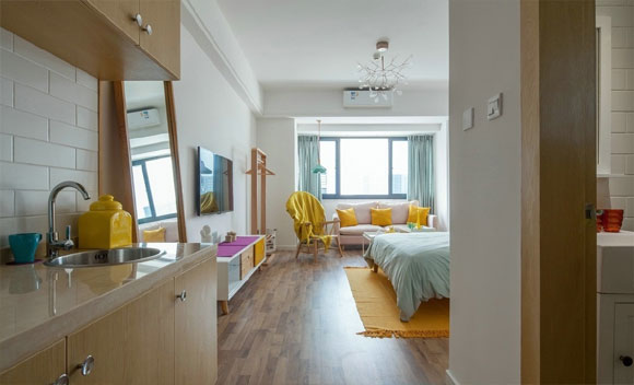 北欧风单身公寓装修设计
