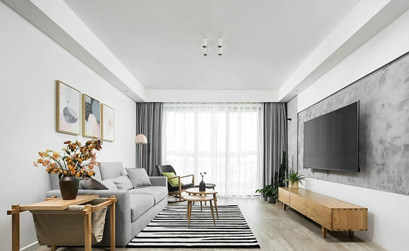 灰色电视背景墙装修