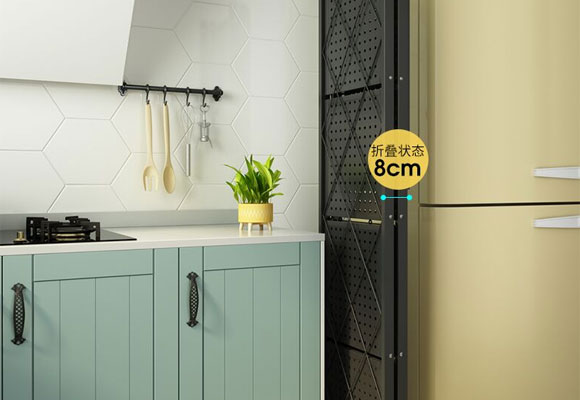 地式多层置物架,免安装可折叠置物架,烤箱收纳架,微波炉收纳架,置物架