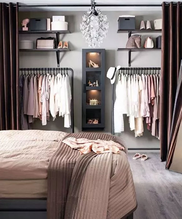 衣柜不装门好不好,入墙式推拉门衣柜,定制衣柜