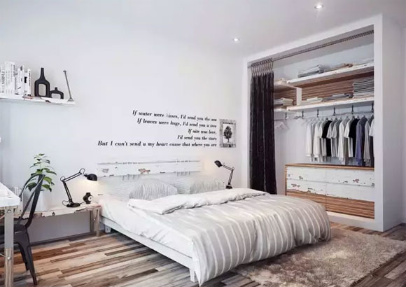 衣柜不装门好不好,入墙式推拉门衣柜,定制衣柜