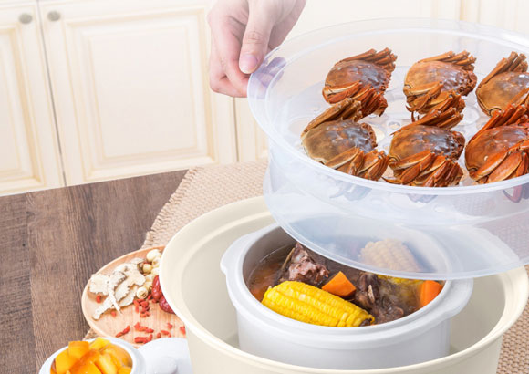 美益炖全自动大容量隔水电炖锅，煮粥煲汤神器！