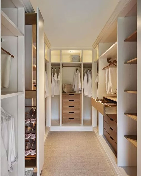 衣帽间装修,步入式衣帽间装修,小户型不能装衣帽间,小面积卧室装修