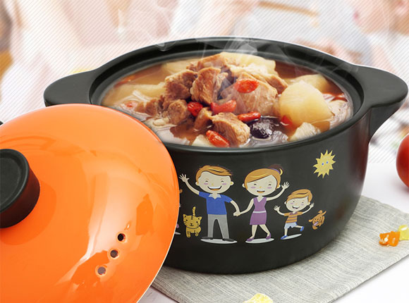 松纹堂燃气煲汤陶瓷砂锅炖锅，耐高温瓦罐