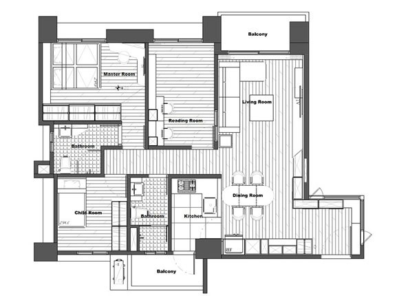 简约风格三房装修设计