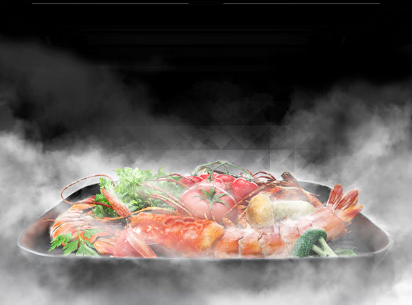 美的PG2311W台式微波炉蒸烤箱智能变频微蒸烤一体机