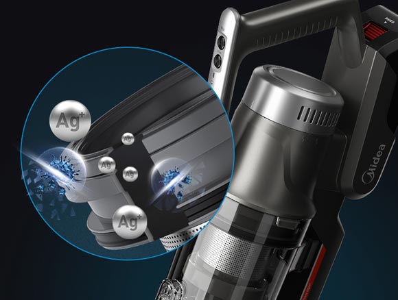 美的P7小型家用大吸力除尘螨免弯腰无线吸尘器