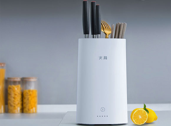 火鸡小型智能紫外线烘干刀具筷子消毒机/架!