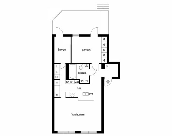 小两房装修设计