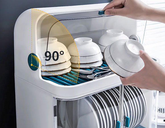 友耐碗架沥水架/厨房置物架/带盖收纳盒/多功能碗柜