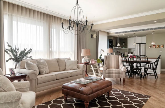 客餐厅一体装修设计