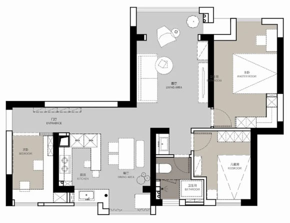 简约风格三房装修