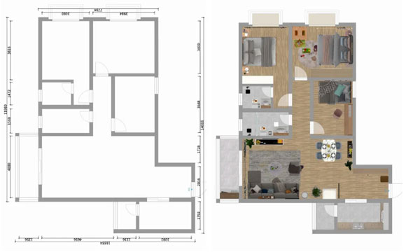 简约风格三房装修