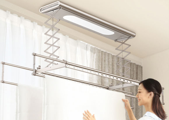 AUPU/奥普L7遥控智能电动升降LED照明晾衣架