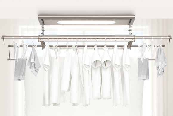 AUPU/奥普L7遥控智能电动升降LED照明晾衣架