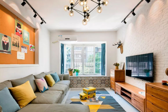 客厅电视墙沙发墙装修设计